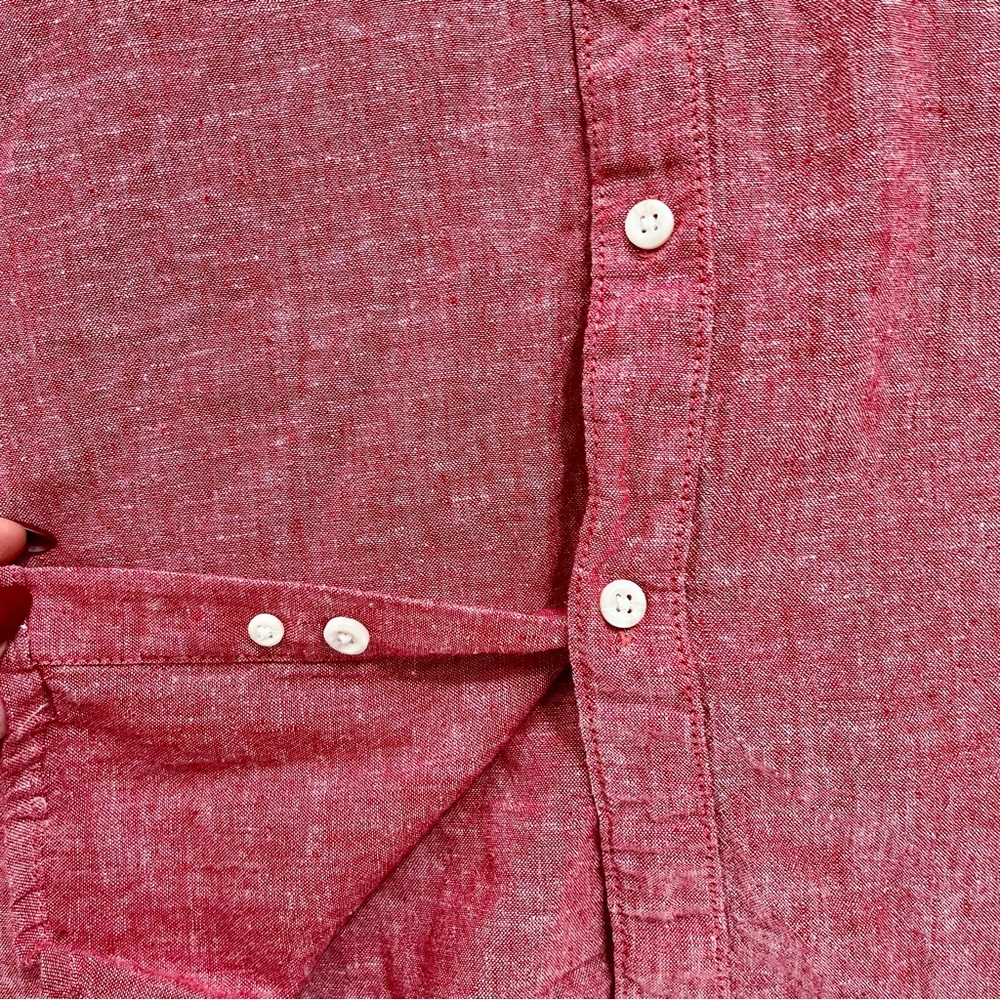 American Rag Red Button-Up Shirt - Picture 4 of 4